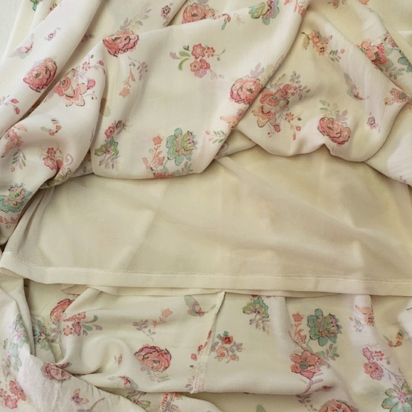 LC Lauren Conrad Floral Pintuck Maxi Dress Women's Size 4 - Picture 10 of 13